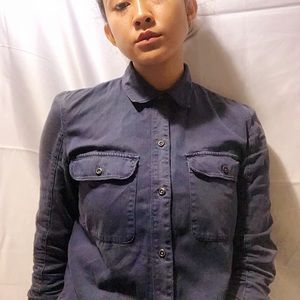 Madewell Blue Tomboy Work Button Down size Small